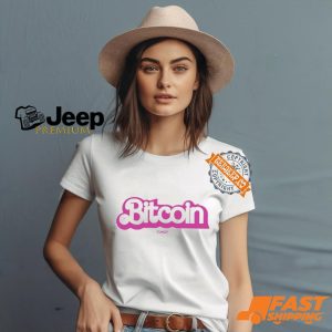 Hannah Hughes Wearing Bitcoin Fom021 Barbie Shirt