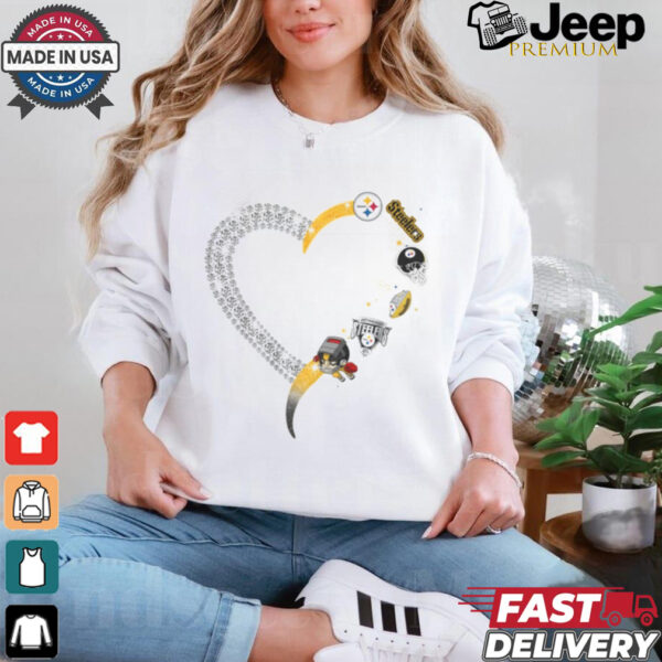 Heart Steelers shirt