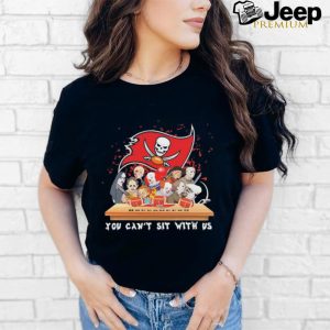 Horror Characters Movie Team You Can’t Sit With Us Tampa Bay Buccaneers Halloween Shirt