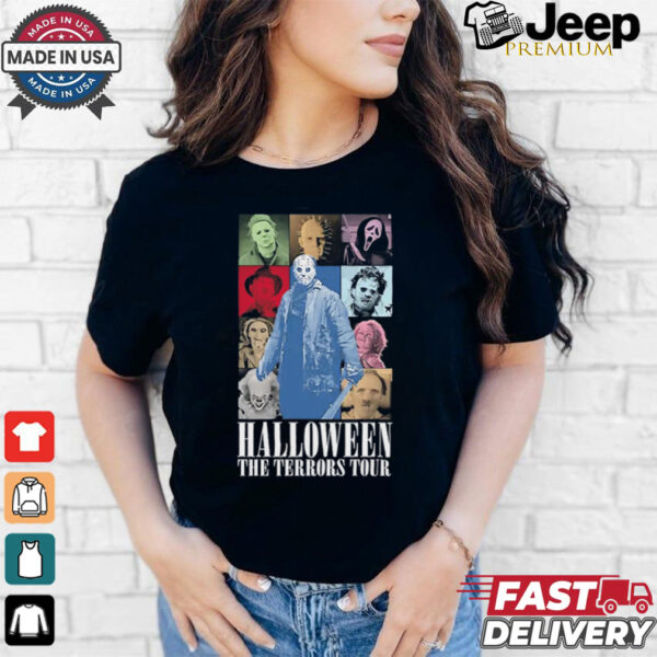 Horror characters Halloween The Terrors Tour shirt