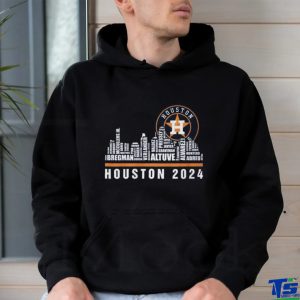 Houston 2024 Baseball Team Player Name City Skyline T Shirt