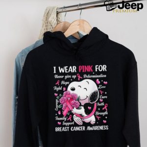 I wear pink for breast cancer a wareness shirt