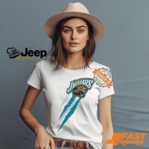 Jacksonville Jaguars Starter Retro Team Logo Color Scratch T Shirt