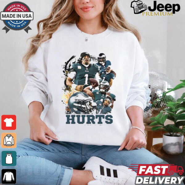 Jalen Hurt Cool Vintage Eagles Tshirt