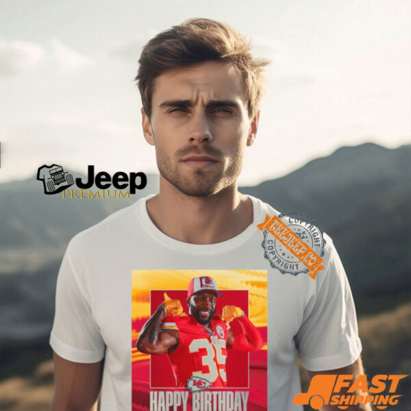 Kansas City Chiefs Happy Birthday Jaylen Watson Helzberg Poster t shirt