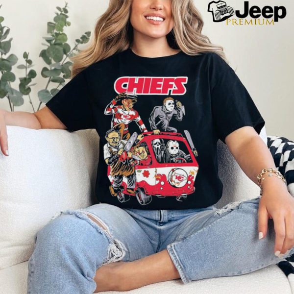 Kansas City Chiefs NFL Horror Characters Movie Hippie Halloween Shirt