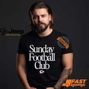 Kansas City Chiefs Sunday Football Club Heavyweight T Shirt