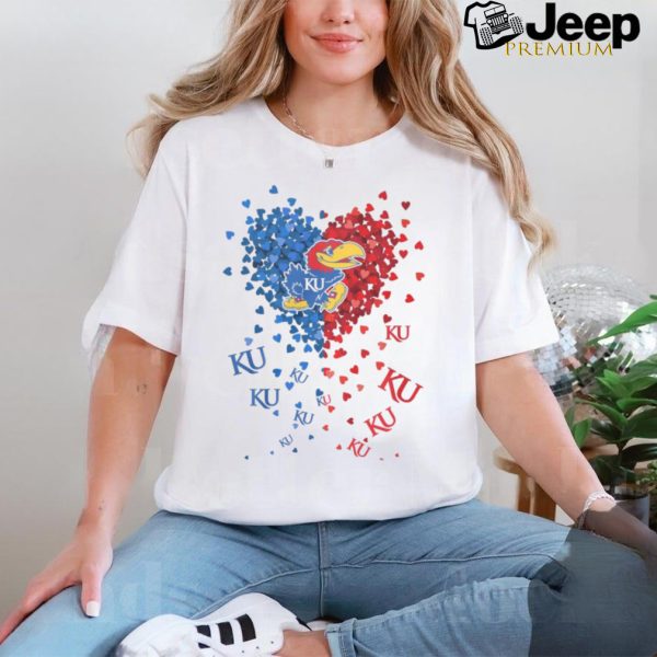 Kansas Jayhawks Heart Shirt