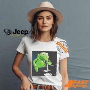 Kermit Getting Absolutely Wasted On Coke Funny Shirt