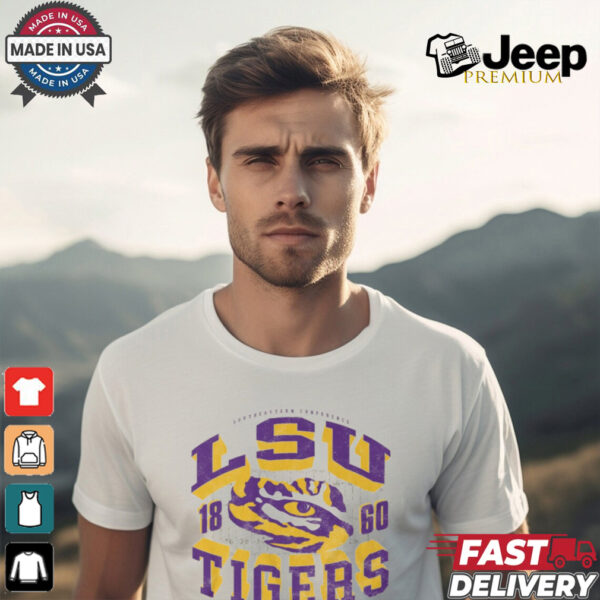 LSU Tigers Field Arched Wordmark T Shirt