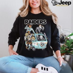 Las Vegas Raiders NFL Horror Characters Movie Hippie Halloween Shirt