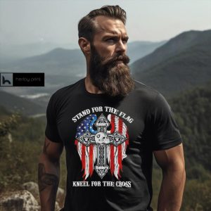 Las Vegas Raiders Stand For The Flag Kneel For The Cross 2024 T shirt