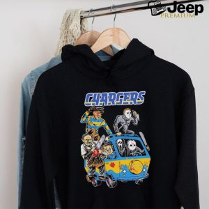 Los Angeles Chargers NFL Horror Characters Movie Hippie Halloween Shirt