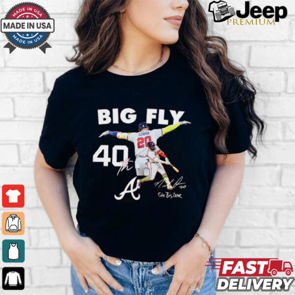 Marcell Ozuna big fly signature shirt