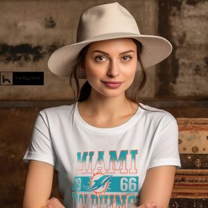 Miami Dolphins New Era White City Team T Shirt