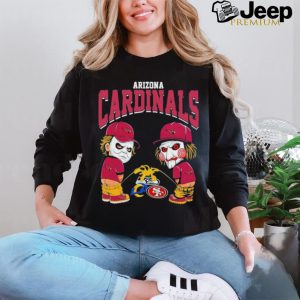 Michael Myers And Billy The Puppet X Arizona Cardinals Pee On NFL Teams Halloween Shirt