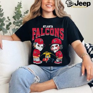 Michael Myers And Billy The Puppet X Atlanta Falcons Pee On NFL Teams Halloween Shirt