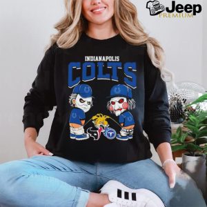 Michael Myers And Billy The Puppet X Indianapolis Colts Pee On NFL Teams Halloween Shirt