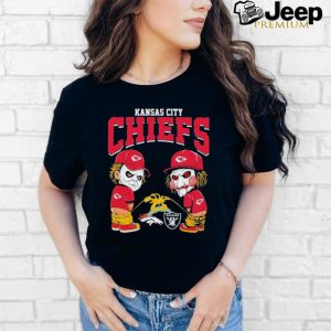 Michael Myers And Billy The Puppet X Kansas City Chiefs Pee On NFL Teams Halloween Shirt