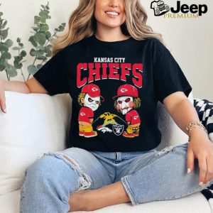 Michael Myers And Billy The Puppet X Kansas City Chiefs Pee On NFL Teams Halloween Shirt