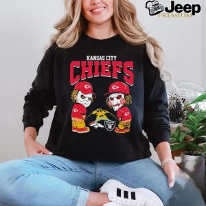 Michael Myers And Billy The Puppet X Kansas City Chiefs Pee On NFL Teams Halloween Shirt