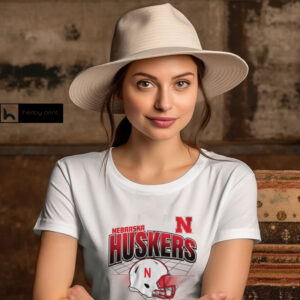 Nebraska Football Helmet Grid Shirt