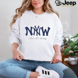 Never not working New York Yankees logo shirt