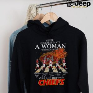 Never underestimate who loves fall and her chiefs shirt