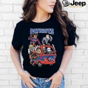 New England Patriots NFL Horror Characters Movie Hippie Halloween Shirt