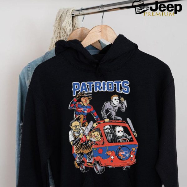 New England Patriots NFL Horror Characters Movie Hippie Halloween Shirt