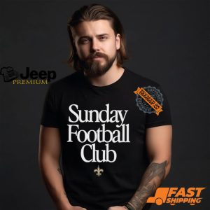 New Orleans Saints Sunday Football Club Heavyweight T Shirt