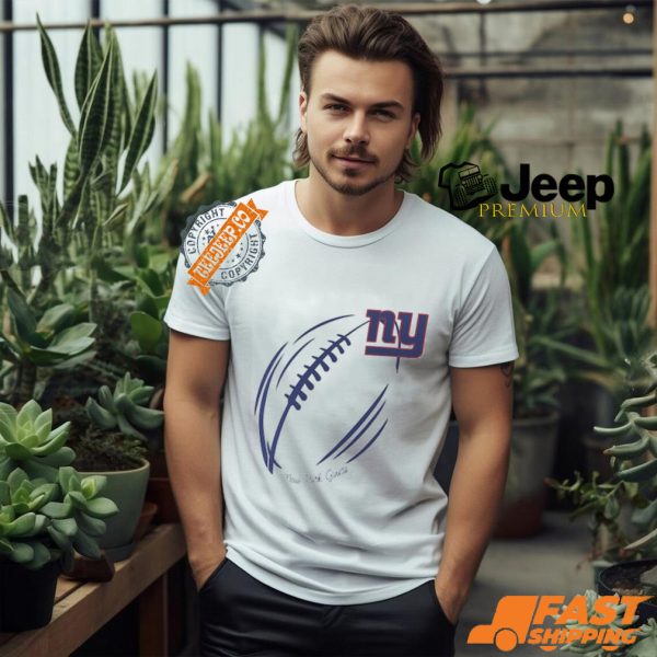 New York Giants G III 4Her by Carl Banks Subtle Football Fitted T Shirt