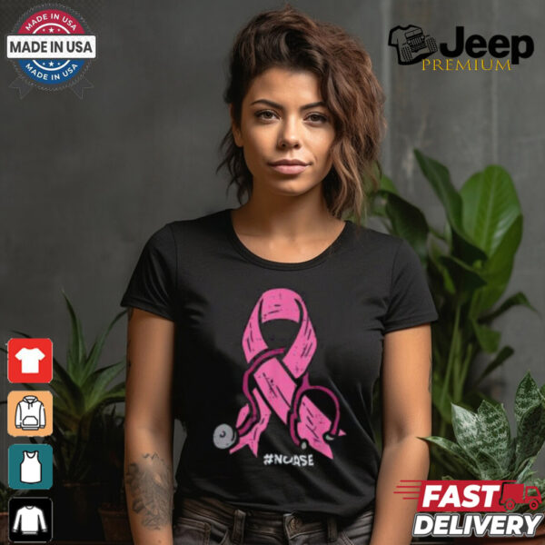 Nurse Breast Cancer Awareness Shirt, Pink Ribbon Medical Care Apparel