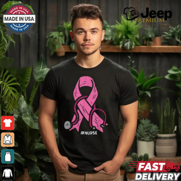 Nurse Breast Cancer Awareness Shirt, Pink Ribbon Medical Care Apparel