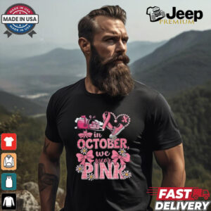 October We Wear Pink Shirt, Postal Worker Breast Cancer Awareness Tee