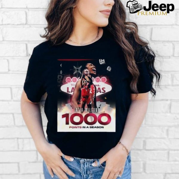 Official A’ja Wilson 1000 Points In A Season Congratulations Welcome To The W WNBA Merchandise T Shirt