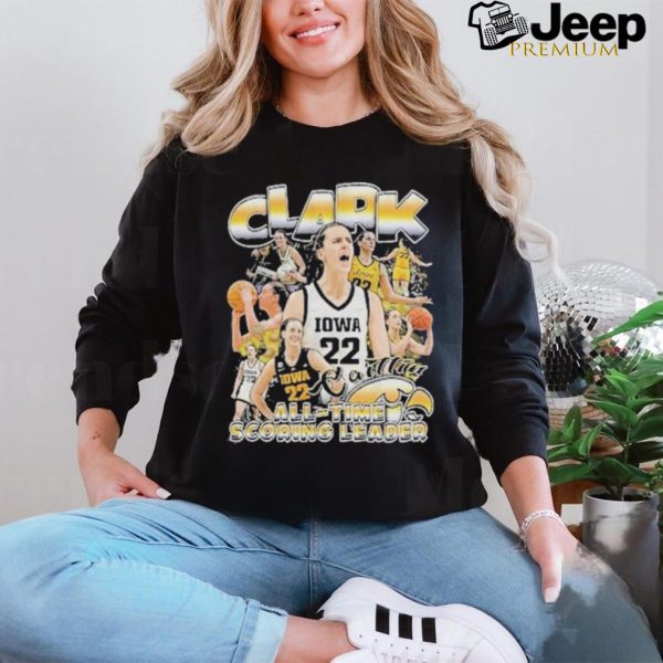 Official Caitlin Clark All Time Scoring Leader Player Basketball Iowa Hawkeyes Shirt