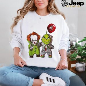 Official Clown Pennywise And Grinch Halloween 2024 Shirt