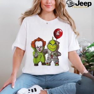 Official Clown Pennywise And Grinch Halloween 2024 Shirt