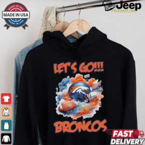 Official Denver Broncos Vintage Helmet Let’s Go Broncos shirt