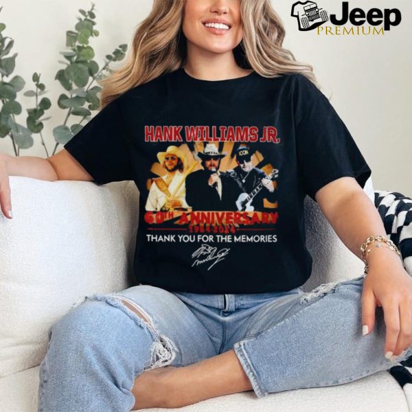 Official Hank Williams Jr. 60th Anniversary 1964 2024 Thank You For The Memories T Shirt