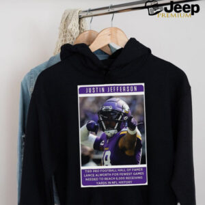 Official Jutin Jefferson Tied Pro Football Hall Famer 2024 Poster shirt