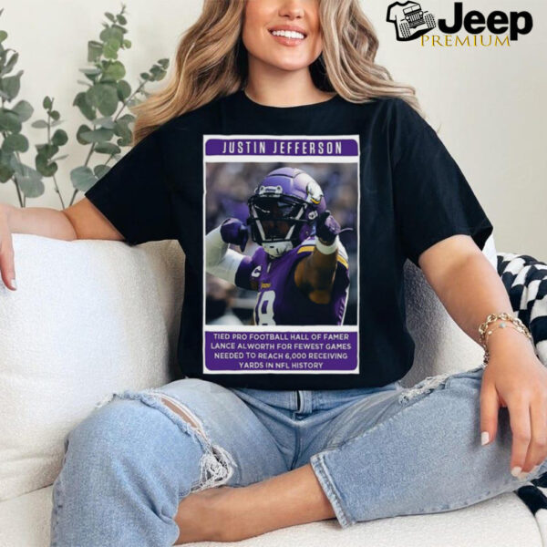 Official Jutin Jefferson Tied Pro Football Hall Famer 2024 Poster shirt