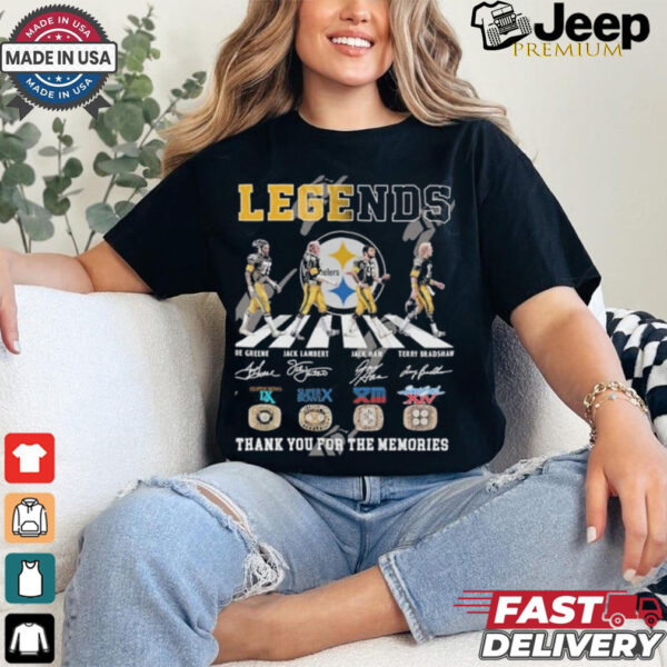 Official Legends Pittsburgh Steelers Thank You For The Memories T Shirt