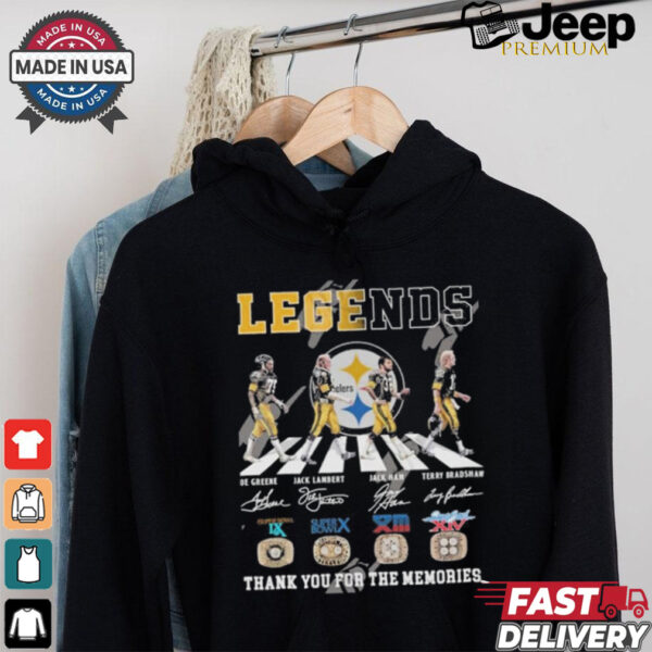 Official Legends Pittsburgh Steelers Thank You For The Memories T Shirt