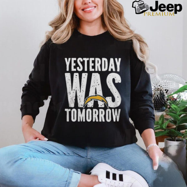 Official Los Angeles Chargers Yesterday Was Tomorrow T Shirt