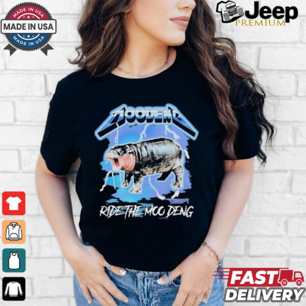 Official Moo Deng Ride The Moo Deng Shirt