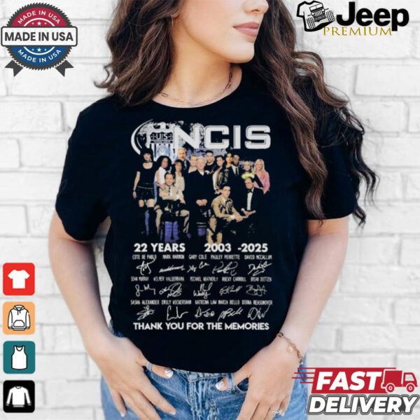 Official NCIS 22 Years 2003 2025 Thank You For The Memories T Shirt