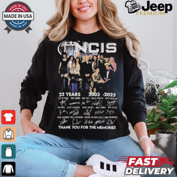 Official NCIS 22 Years 2003 2025 Thank You For The Memories T Shirt