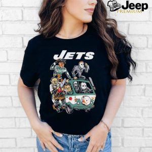 Official New York Jets NFL Horror Characters Movie Hippie Halloween...